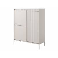 Komoda ryflowana 3-drzwiowa SONEO beżowa